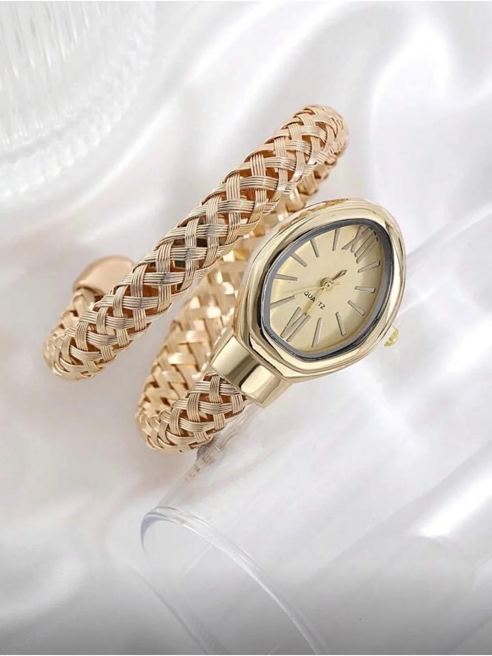 Gold Braided Wrap Women's Quartz Watch - Picture 4 of 4